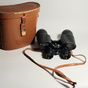 Vintage Pacifica Coated Optics Binoculars 7 X 50 Field 7.1 372 ft 1000 yds Case